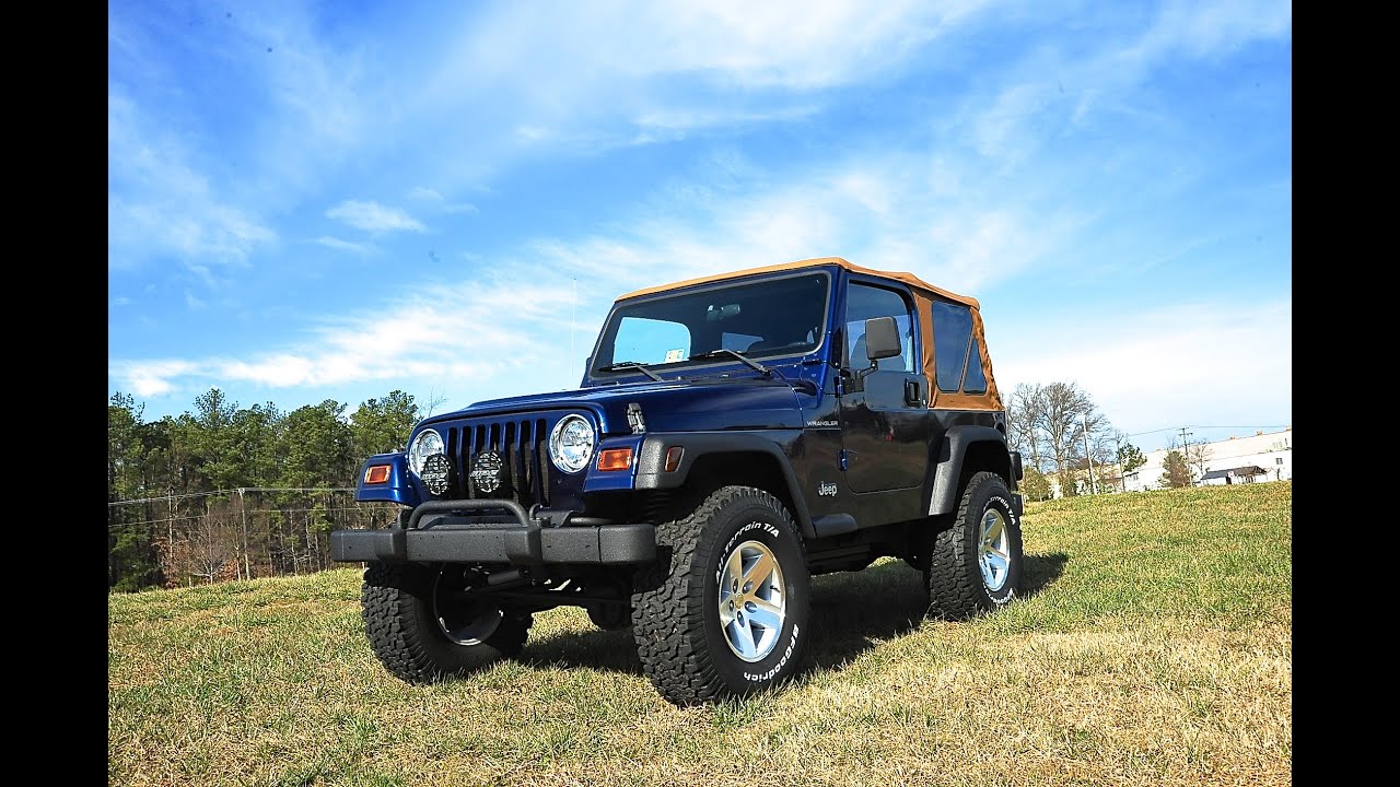 Davis AutoSports 2002 Jeep Wrangler APEX Edition / Only 41k Miles / New  Lift, Wheels, Tires, Etc. - YouTube