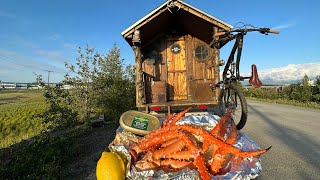 Cooking Alaskan King Crab in my Truck Camper