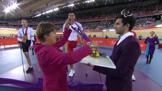 Cycling Track - Men's Individual C2 pursuit Victory Ceremony - London 2012 Paralympic Games