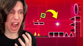 O JOGO MAIS IMPOSSÍVEL DO MUNDO!! (Fiquei MUITO BRAVO) Geometry Dash screenshot 3