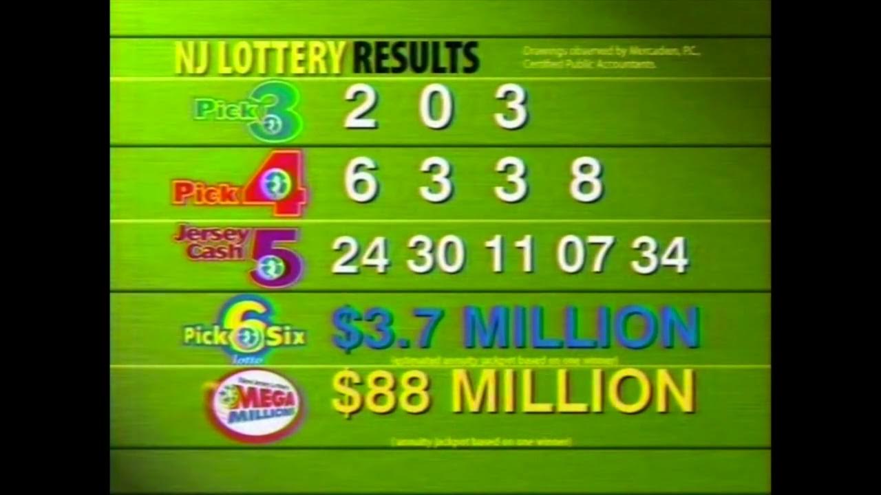 New Jersey Lottery NJ Lottery Results (2006) YouTube