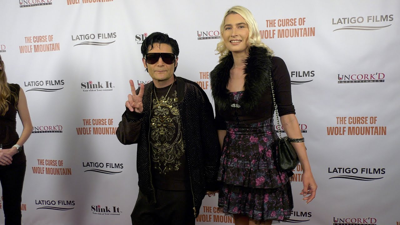 Corey Feldman and Courtney Anne Mitchell "The Curse of Wolf Mountain" World Premiere Red Carpet