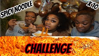 EXTREME FIRE SPICY NOODLE CHALLENGE *gone wrong* hilarious (reaction)