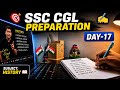 Day 17 of SSC CGL Preparation 📚 | Study Vlog + History