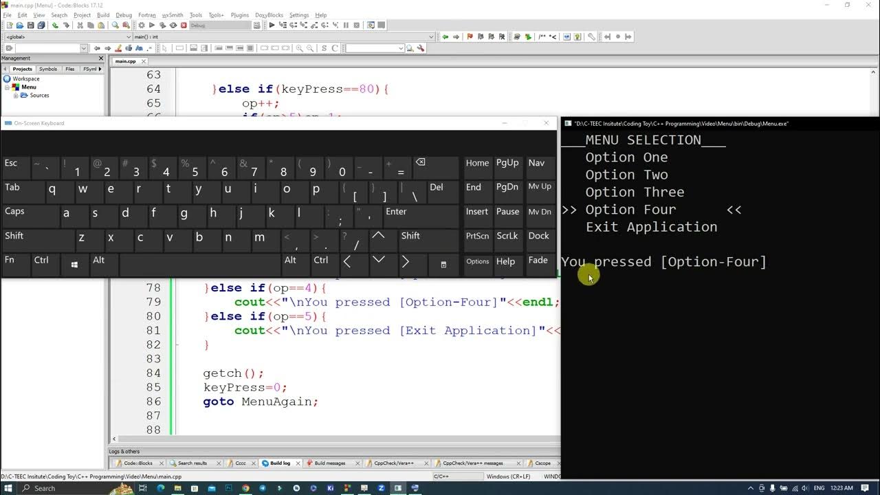 αααααααααΎαααααΆαα ααΊαα»α αααα»α C++ Console / Create Menu Selection in C++ ...