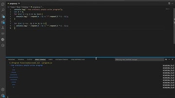Diamond Star pattern program in javascript || noob vs professional