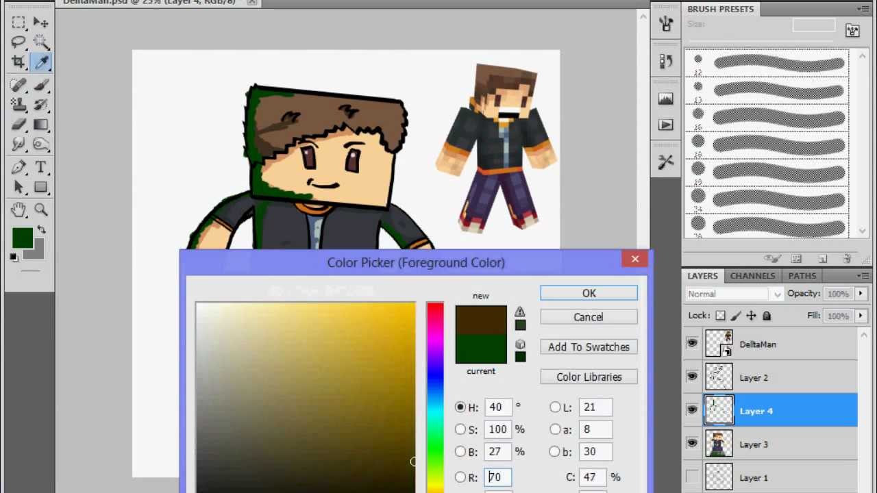 Minecraft Avatar Speedart-DelltaMan