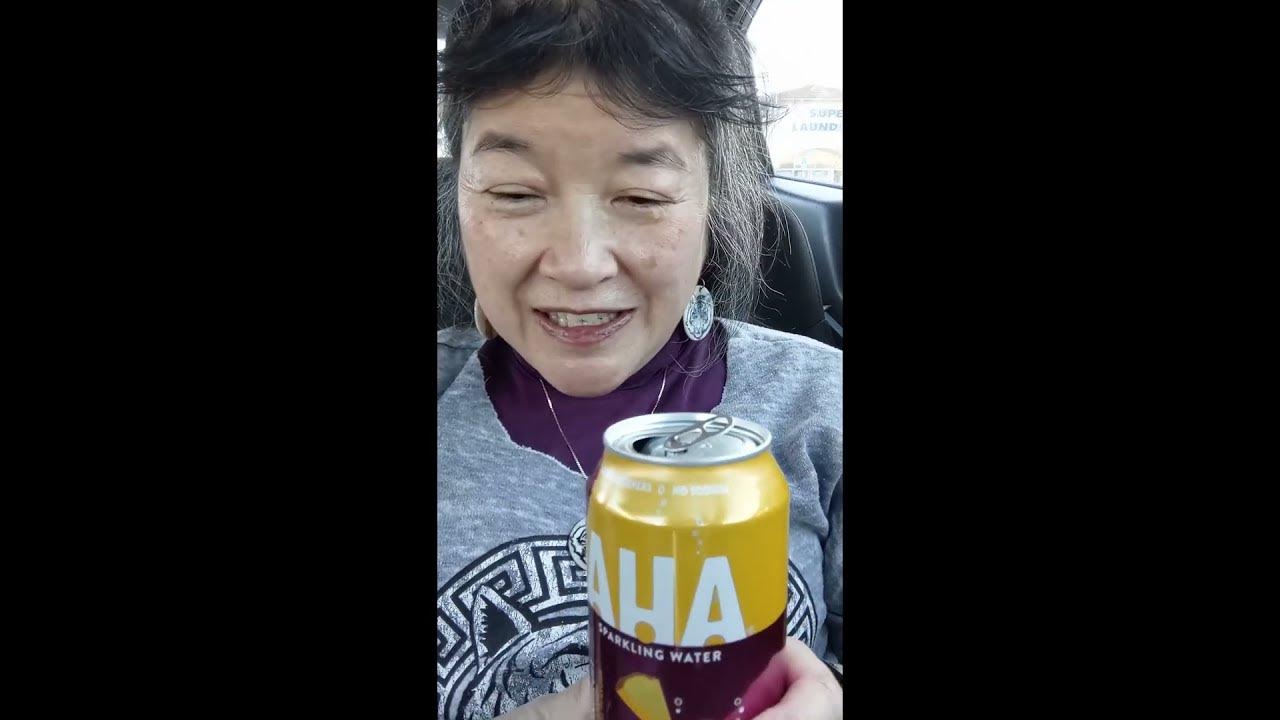 AHA Pineapple + Passionfruit Sparkling Water 2022wintertimegoodies 