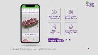 Hassle-Free, Fresh Chicken, FreshToHome App Se | Telugu | 30s screenshot 4