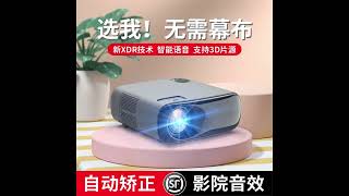 Affordable 4K Home Projector with Voice Control – Office Support LED Mini Projector
