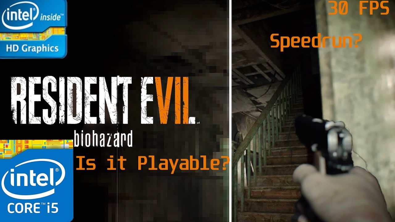 Can Resident Evil 7 Run on intel 4600 HD Graphics? | Intel Core i5 4590K 3.30 GhZ | Benchmark |