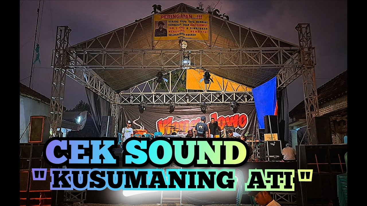 CEK SOUND  KUSUMANING ATI   WONG JOWO musik  WM audio