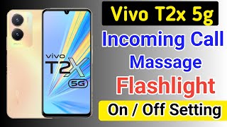 Vivo t2x 5g incoming call flash light setting/Vivo t2x 5g me incoming call flash light on kaise kare screenshot 4