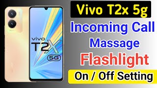 Vivo t2x 5g incoming call flash light setting/Vivo t2x 5g me incoming call flash light on kaise kare screenshot 2