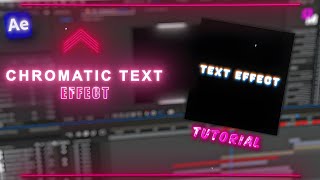Chromatic Text Effect Tutorial | After Effects Advance Tutorial #edit #aftereffects #trending