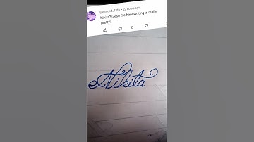 Nikita beautiful name write in cursive writing #cursive#writing#shorts#clips#feeds#youtubevideo