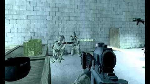 Call of Duty 4 Lt Vasquez sucks at shooting and cheats!