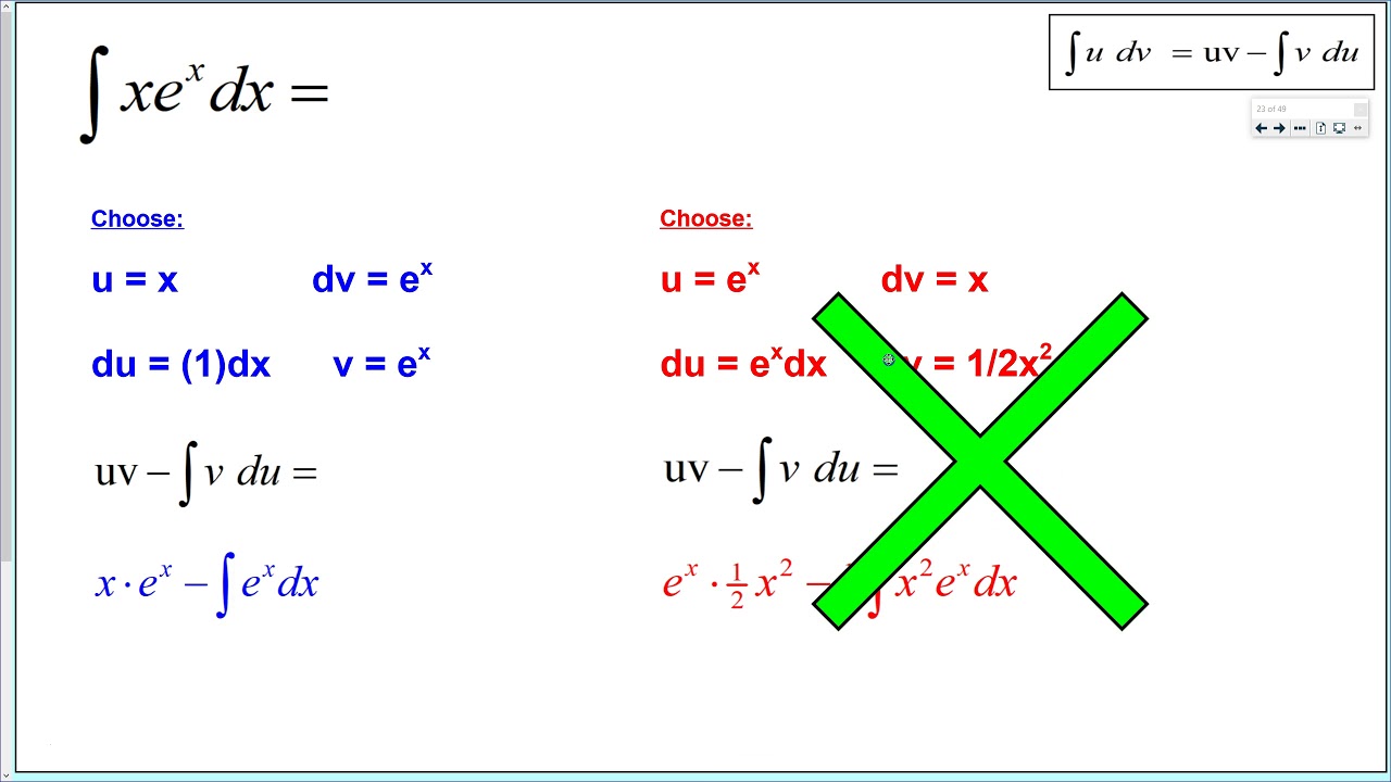 8.2A Integration by Parts YouTube