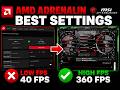 BEST AMD App Settings For Gaming (Boost FPS & Zero Stutter)
