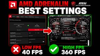 BEST AMD App Settings For Gaming (Boost FPS &amp; Zero Stutter)