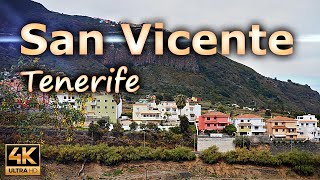 San Vicente a district of Los Realejos / Tenerife, Spain / 4K