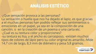 ANÁLISIS TECNOLÓGICO DEL LÁPIZ