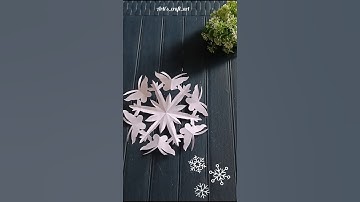 WoW! 3D Christmas SnowFlakes ❄️ Ideas || Christmas Decorations Craft Ideas ✨ #diy #christmas #short