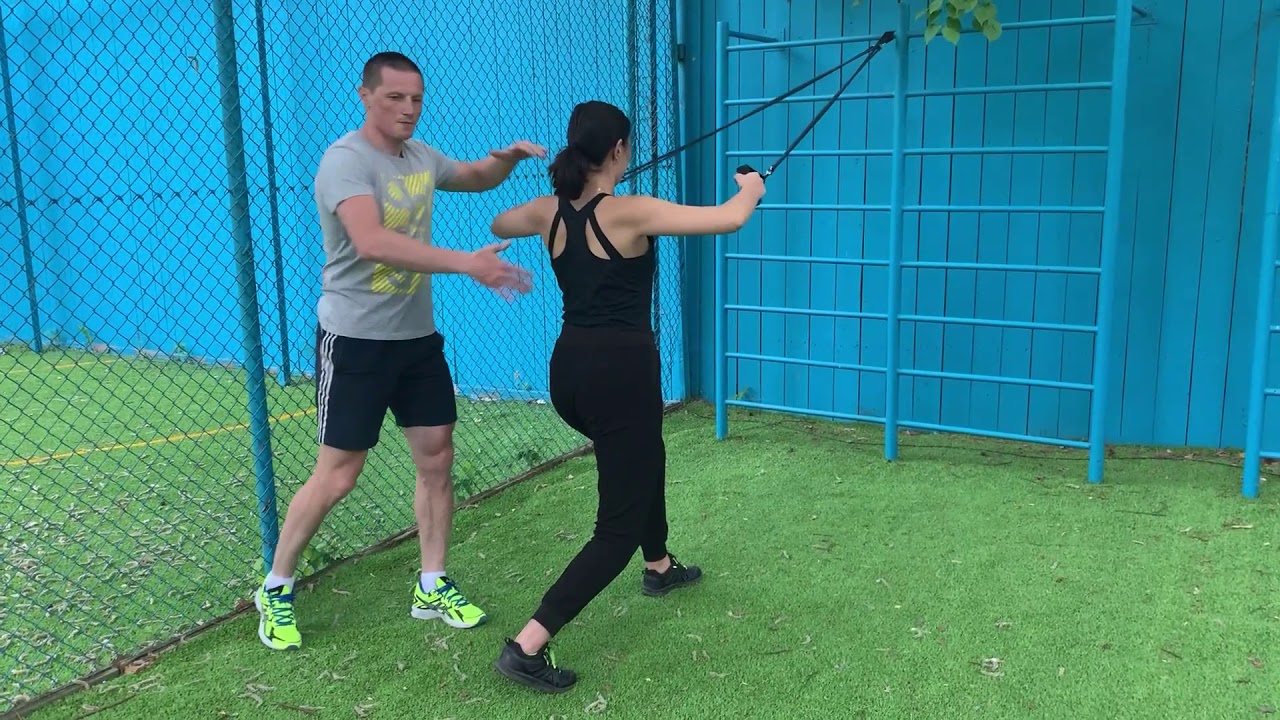 Трубчатая резина, упражнения на улице - YouTube