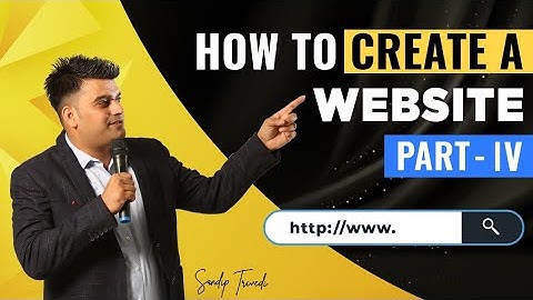 How to Create a Website in Hindi | WORDPRESS | SANDIP TRIVEDI | PART-4