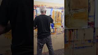 Making of: "Tuesday, 07.43 p.m." 2025, Oil on Canvas 82x105cm #singulart #artmajeur #saatchigallery