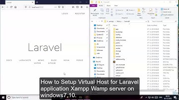 How to Setup Virtual Host for laravel project in xampp,wamp server on windows 7/10.