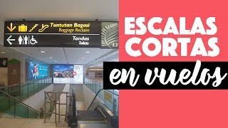 Escalas cortas: dudas y cómo no perder mi vuelo