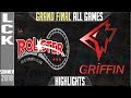 KT vs GRF Highlights ALL GAMES | LCK Playoffs Final Summer 2018 | KT Rolster vs Griffin