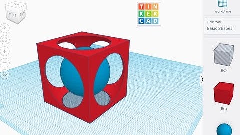 TinkerCAD - BALL in CUBE