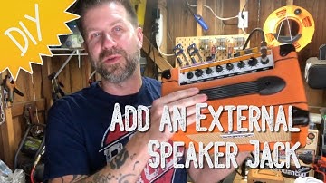 Adding an External Speaker Jack to the Orange Crush 12 (or any guitar combo amp)