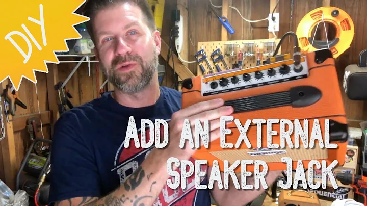 Adding an External Speaker Jack to the Orange Crush 12 (or any guitar combo amp)