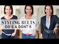 10 DO'S AND DON'TS HOW STYLING BELTS  I  Frederique Bros