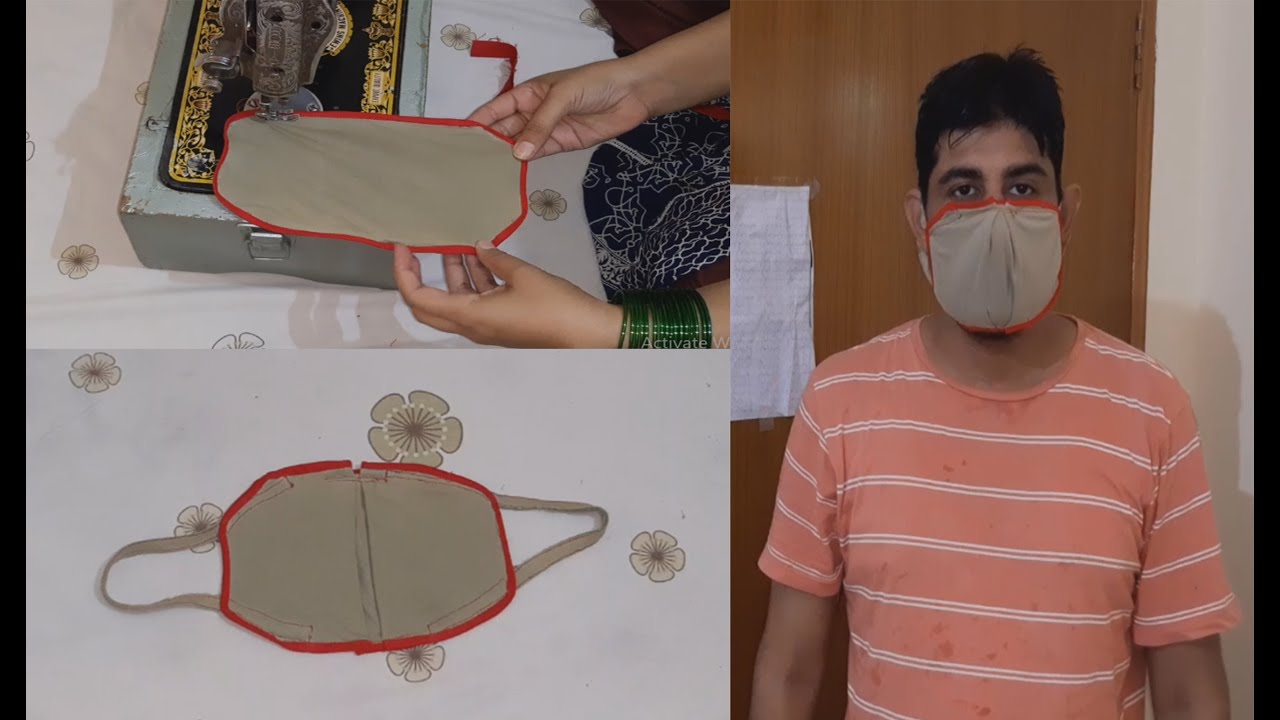 Face Mask Sewing Tutorial Make Fabric Face Mask At Home Face Mask