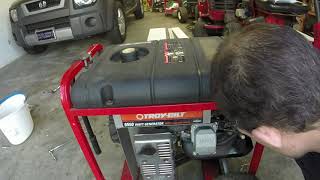 Free Troy Bilt generator with no spark: Diagnosing and "fixing" the problem (low oil sensor)