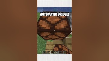 Automatic Bridge 🌉 Tutorial | Minecraft #minecraft #shorts