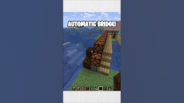 Automatic Bridge 🌉 Tutorial | Minecraft #minecraft #shorts