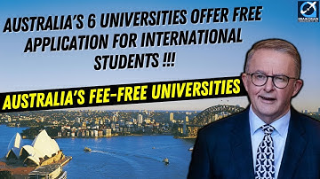 6 Australian Universities offer Free Application for International Students