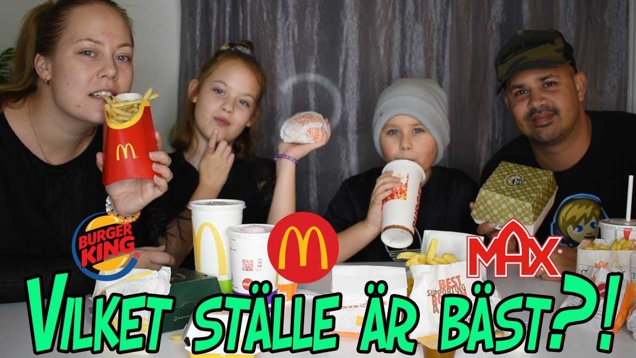 BURGER KING, DONKEN ELLER MAX?! | VILKET STÄLLE HAR BÄST MAT?
