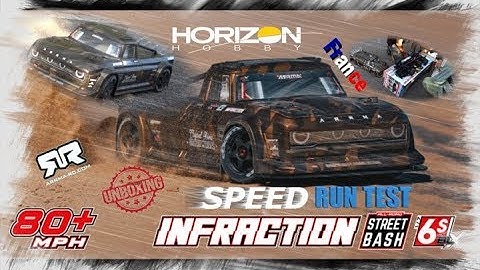 ARRMA Infraction BXL Unboxing Test Speed Run 80MPH, FRANCE, RTR Stock, Review, #arrma