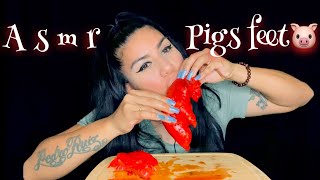 Asmr Eating Pigs Feet Mukbang 먹방 No Talking Eating Sounds Sheeatsasmr