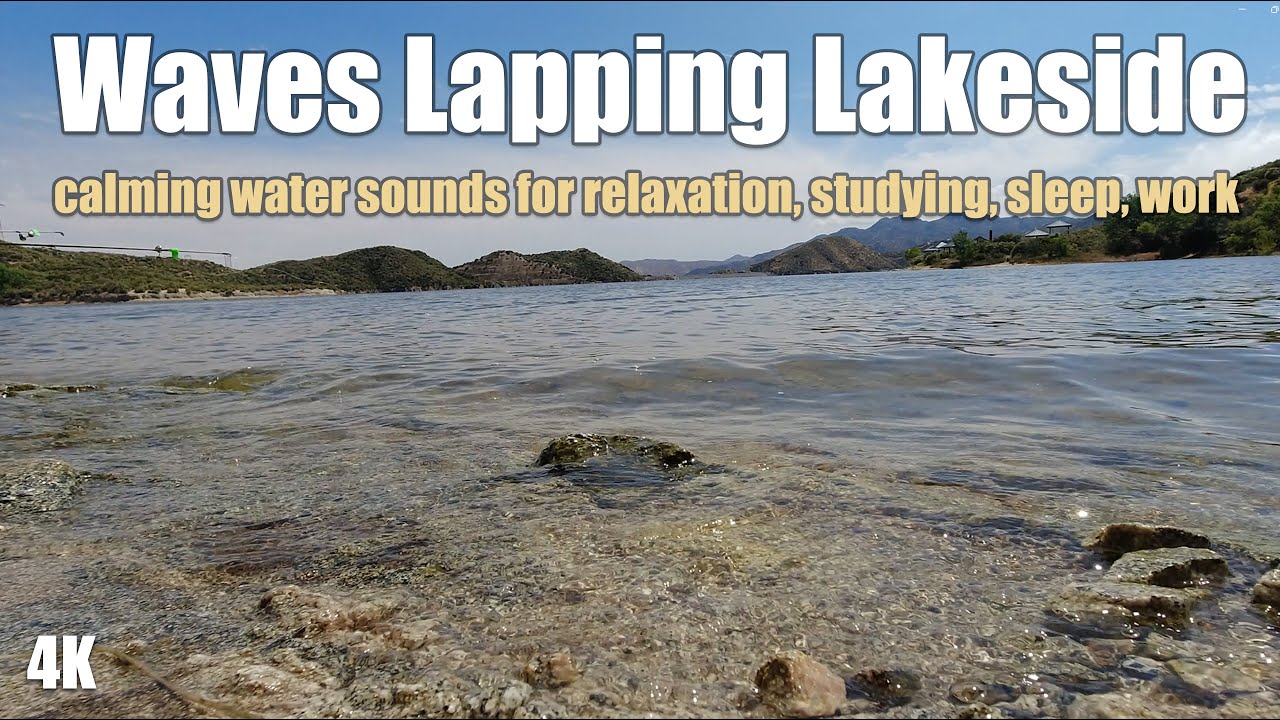 Waves Lapping, Clouds Floating By, Family Fishing Sounds at a California Lake.