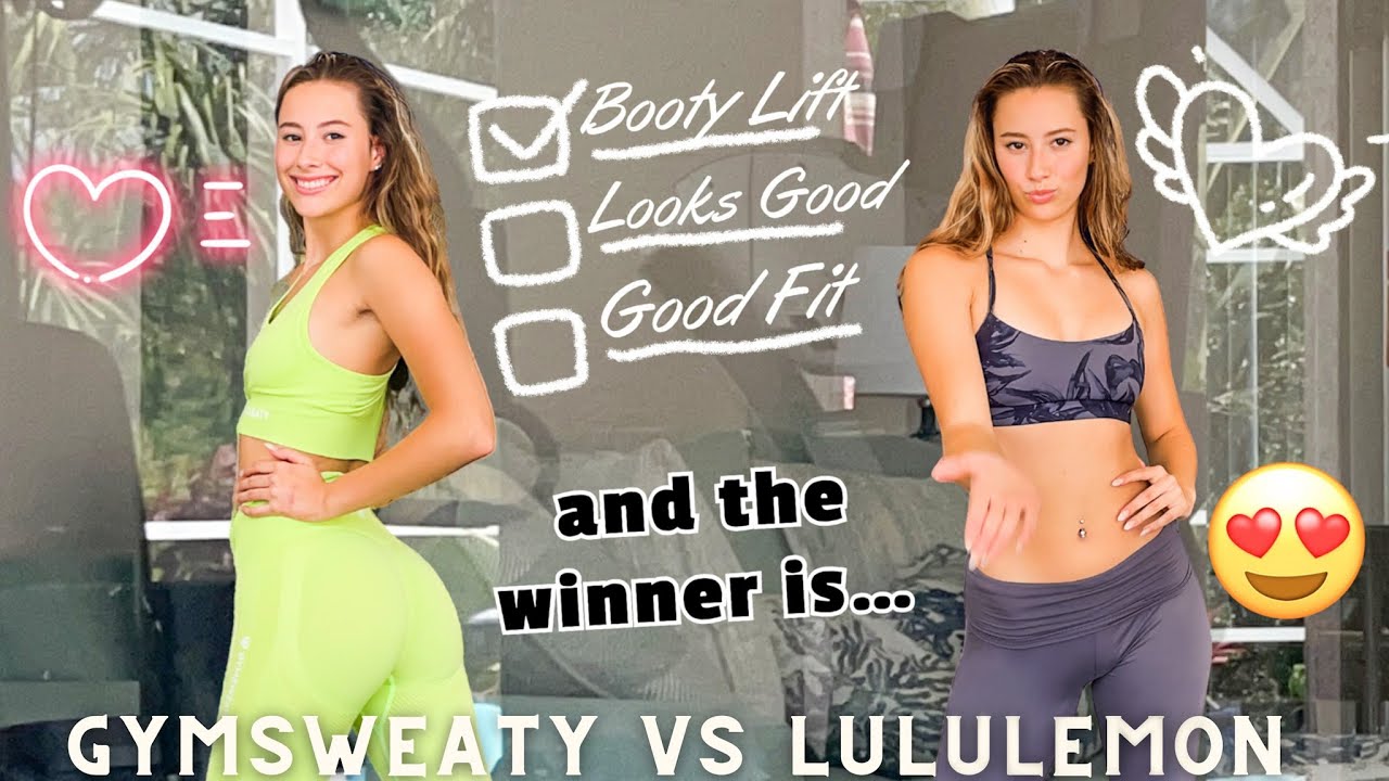 И победитель...! Примерка с Avaryana✅ Gymsweaty против Lululemon: леггинсы и бюстгальтер FitCheck✅