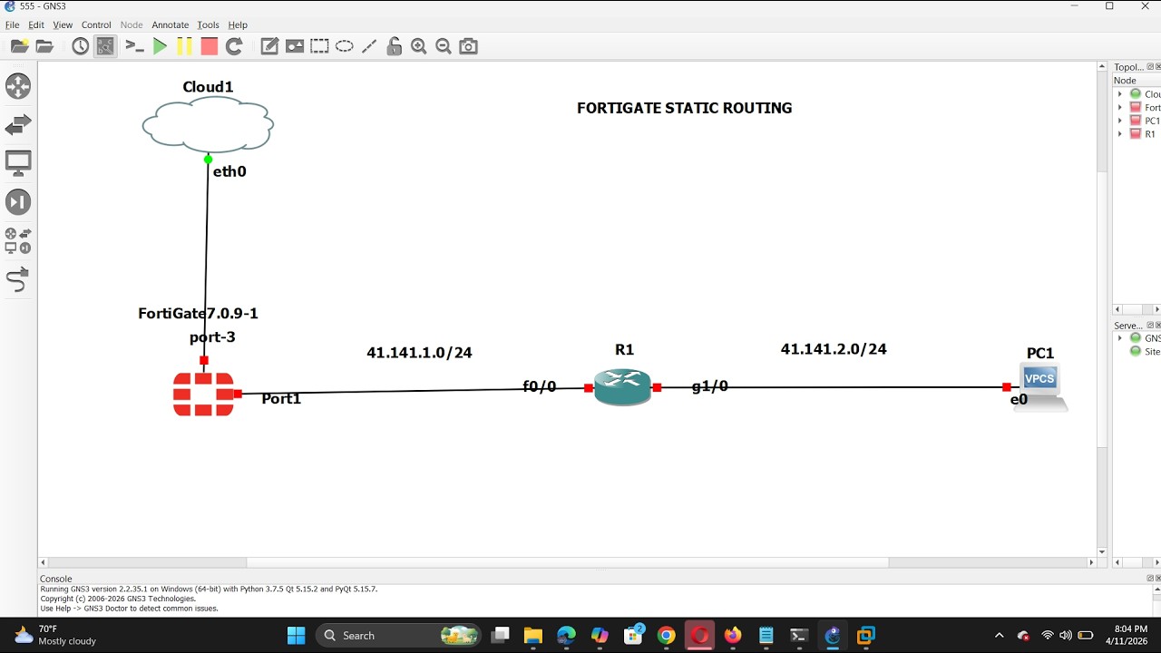 FortiGate Static Routing Tutorial | Step-by-Step Configuration with ...