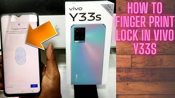 How to set Finger Print Sensor in VIVO Y33S| How To Set Fingerprint Lock in Vivo Y33s