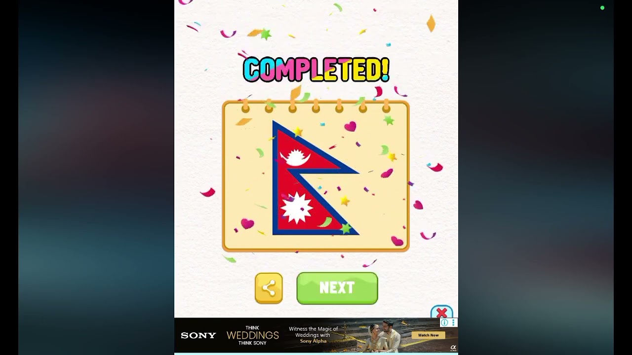 I played flag colour firse